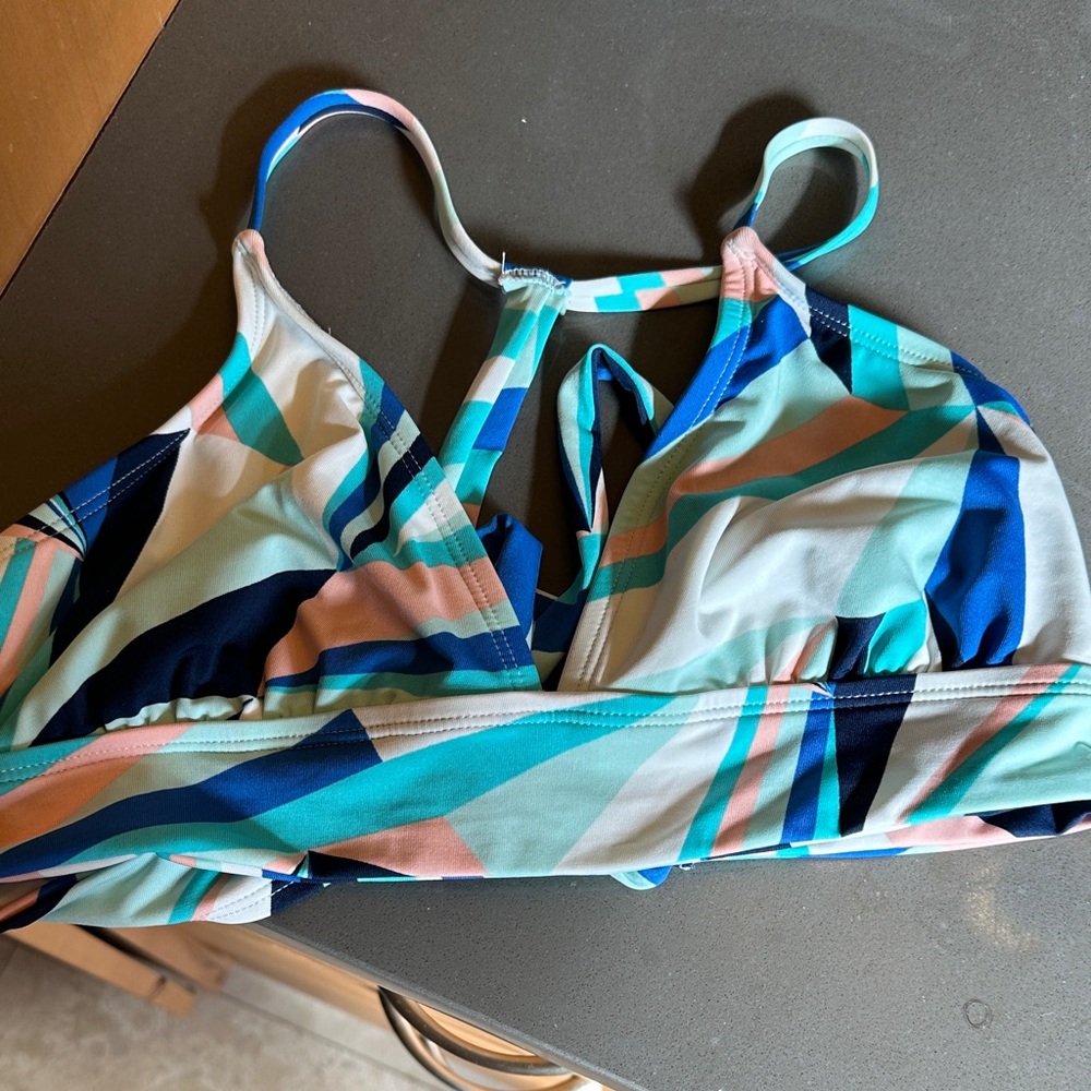 Carve Designs Colorful Geometric Bikini Top